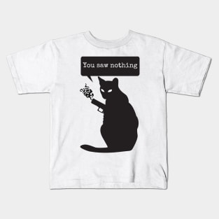 Funny Killer cat meme Kids T-Shirt